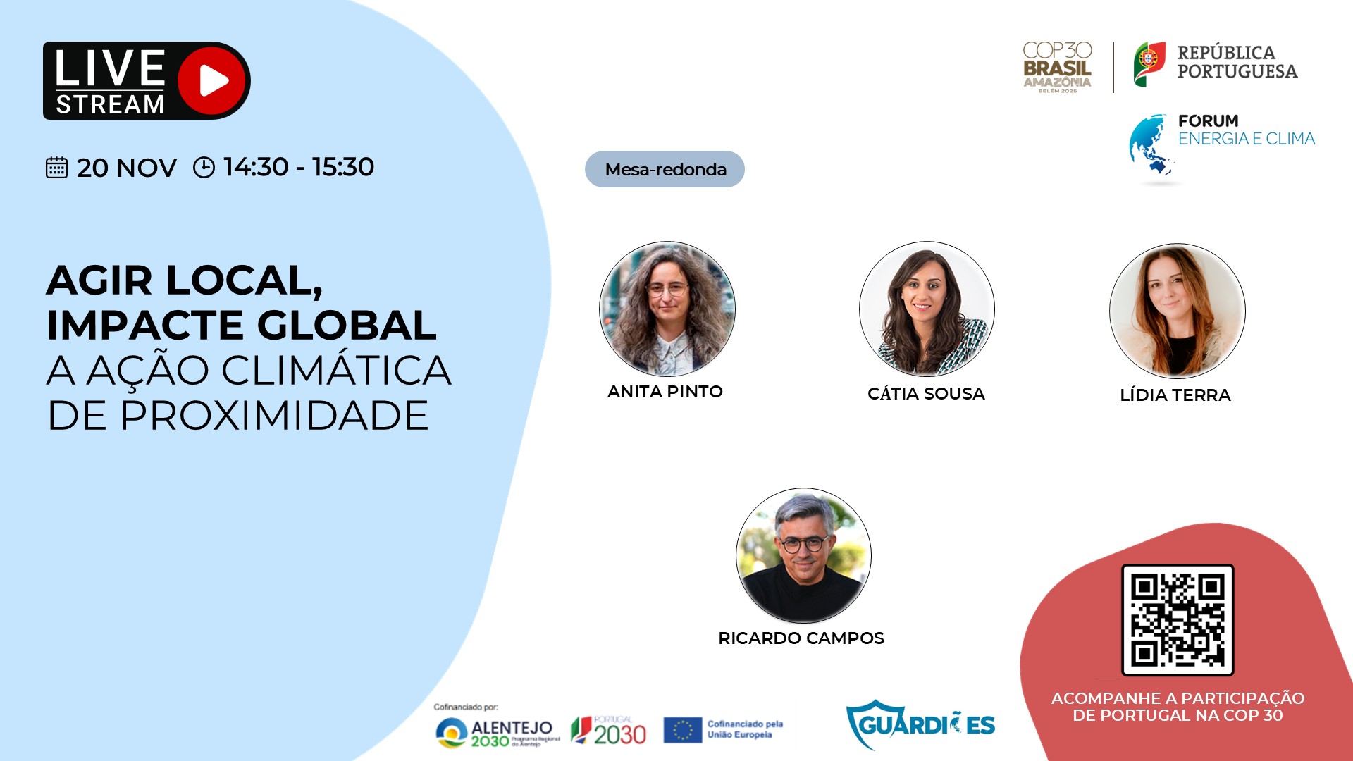 Guardiões Alentejo levam ação climática local à COP30, em Belém do Pará